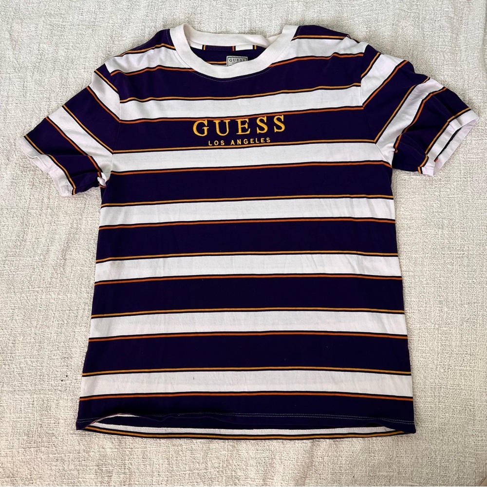 Vintage Guess Los Angeles Striped Tee